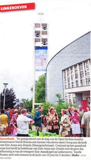 ANNA3 in de pers | 6 juni 2010 | Gazet van Antwerpen | Onthulling spandoek toren Veerle Rooms